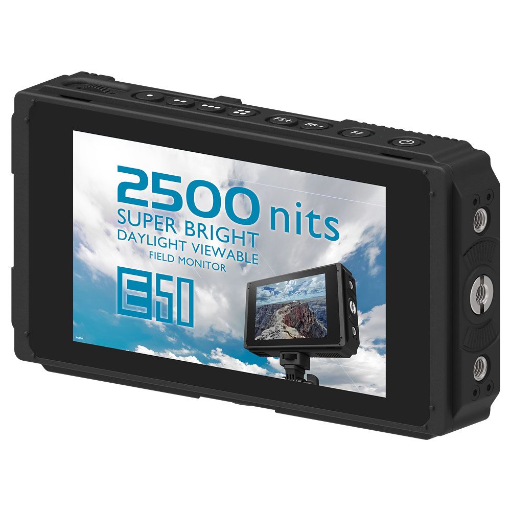 FOTGA E50 5 inch 2500nit super bright dayliht viewable top full-featured  field monitor Highest-standard E series HDMI/SDI