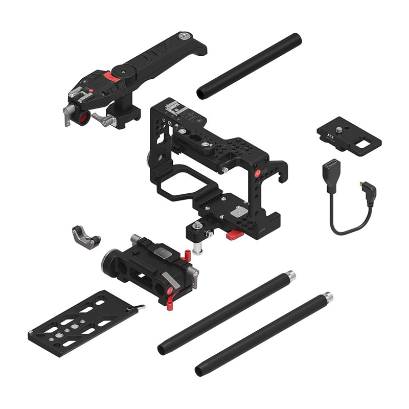 JTZ DP30 Electronic Camera Cage with 15mm Rail Rod Base Plate for 