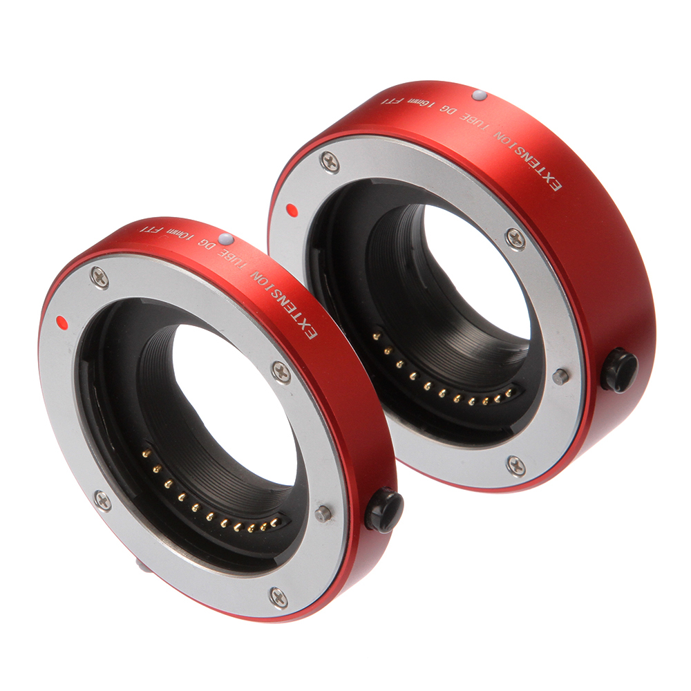 FOTGA Metal Auto Focus Macro Extension Tube 10mm+16mm Set for Micro Four Thirds MFT M4/3 Mount GH1/2/3 GH4 GH5 GH5s GH6 E-PM1 E-PM2 E-PL1/2/3 E-M10 II III E-PL7/8/9/10 Pen-F Cameras