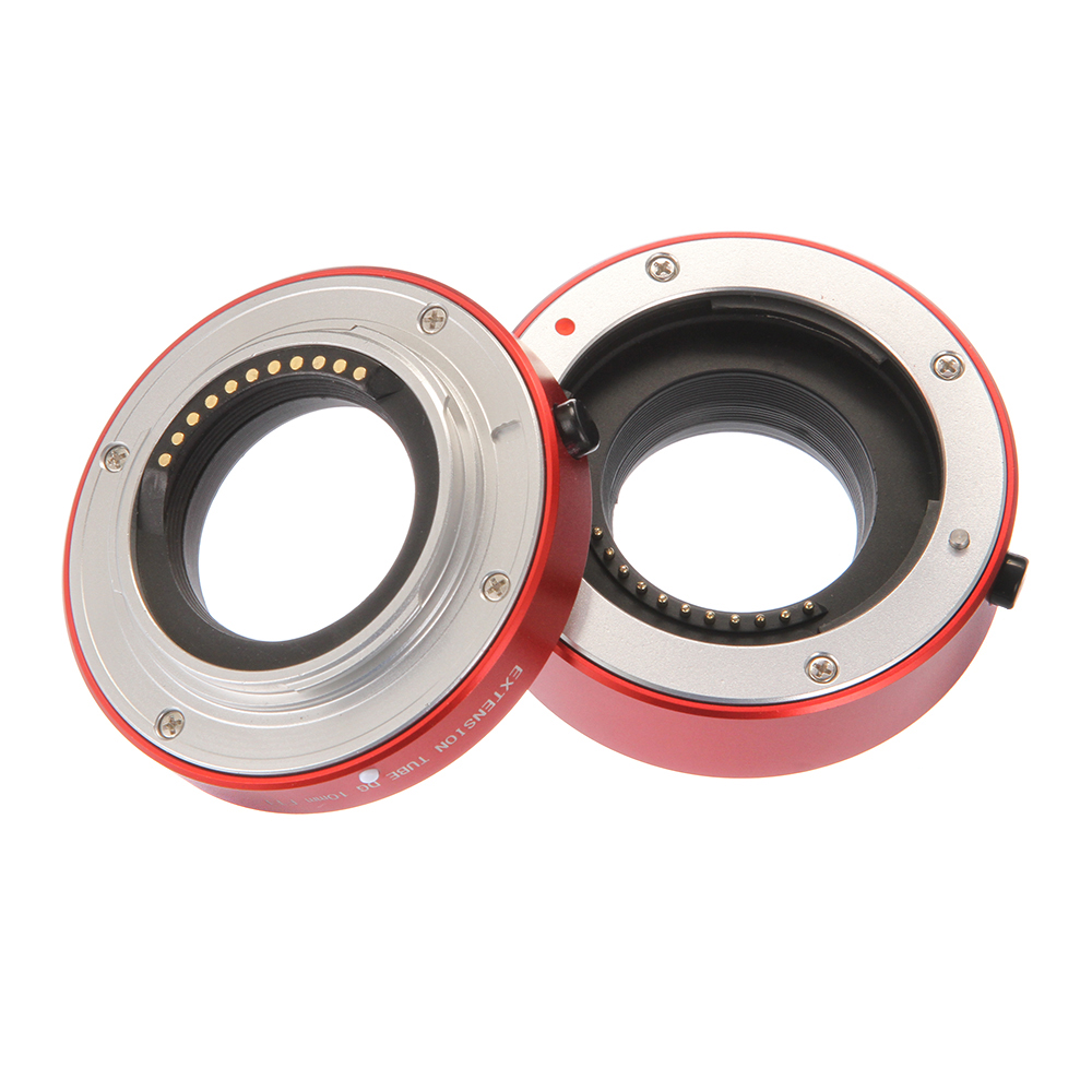 FOTGA Metal Auto Focus Macro Extension Tube 10mm+16mm Set for Micro Four Thirds MFT M4/3 Mount GH1/2/3 GH4 GH5 GH5s GH6 E-PM1 E-PM2 E-PL1/2/3 E-M10 II III E-PL7/8/9/10 Pen-F Cameras