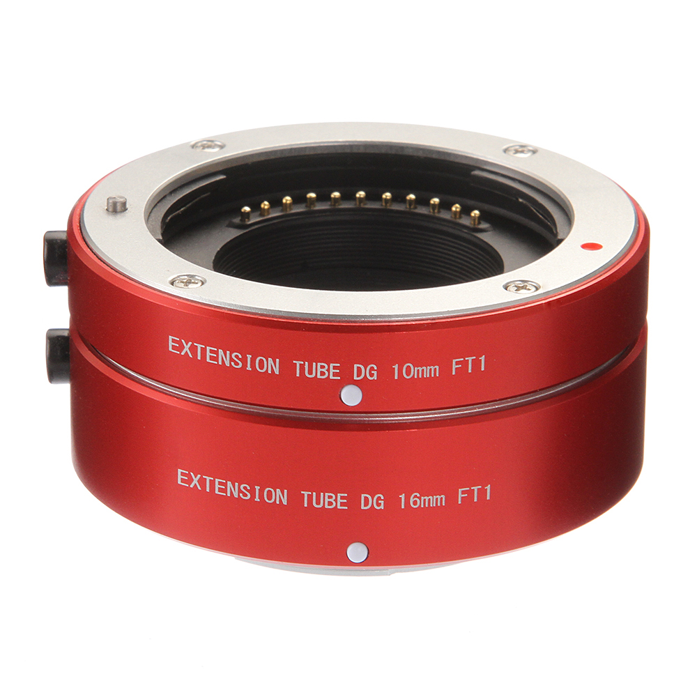 FOTGA Metal Auto Focus Macro Extension Tube 10mm+16mm Set for Micro Four Thirds MFT M4/3 Mount GH1/2/3 GH4 GH5 GH5s GH6 E-PM1 E-PM2 E-PL1/2/3 E-M10 II III E-PL7/8/9/10 Pen-F Cameras