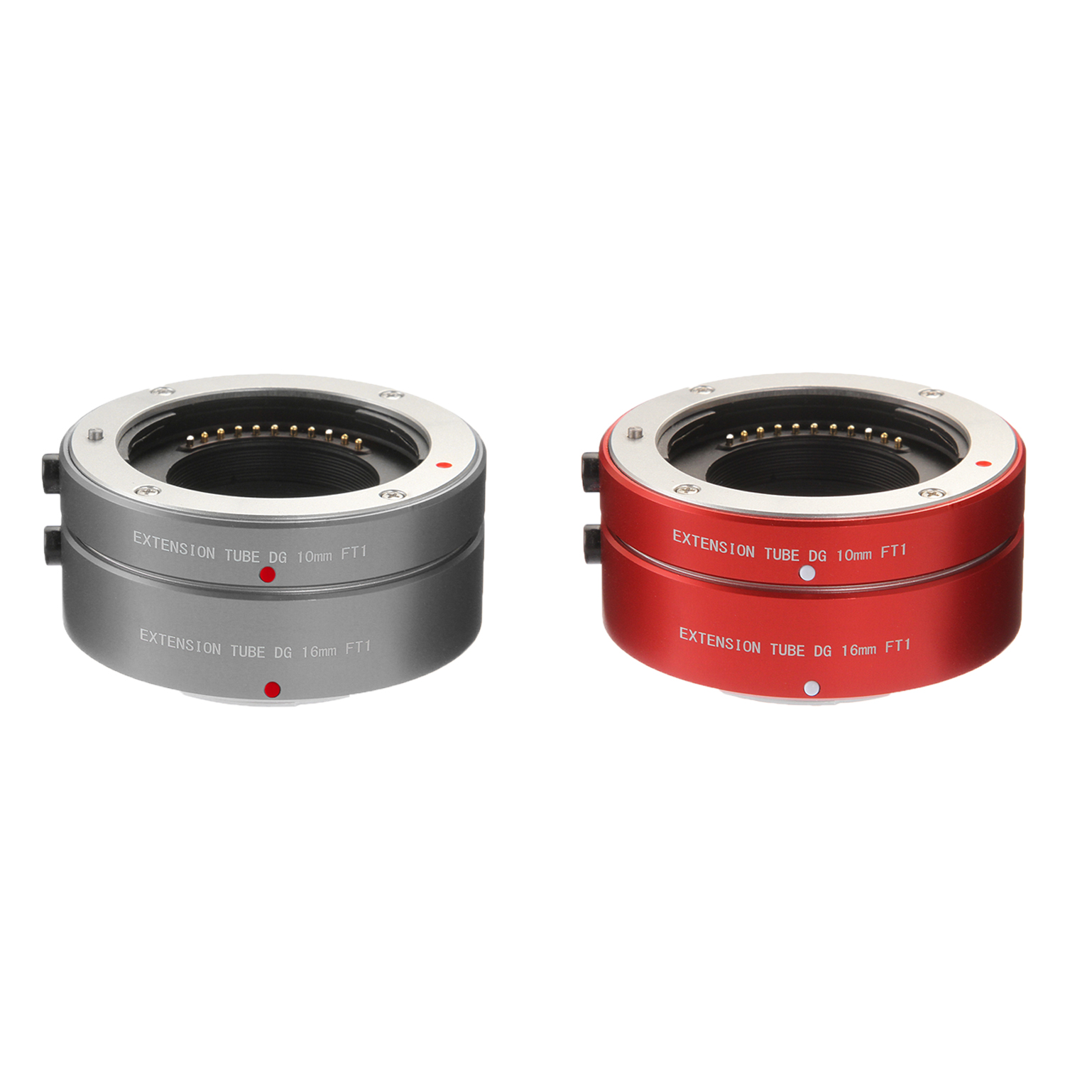 FOTGA Metal Auto Focus Macro Extension Tube 10mm+16mm Set for Micro Four Thirds MFT M4/3 Mount GH1/2/3 GH4 GH5 GH5s GH6 E-PM1 E-PM2 E-PL1/2/3 E-M10 II III E-PL7/8/9/10 Pen-F Cameras