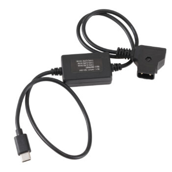 Fotga 23.6inch D-tap to USB Type-C Power Adapter Cable Converter for DSLR Mirrorless Camera/Cell Phone/Laptop, Fast Charge USB Type-C PD 5V / 9V / 12V Output