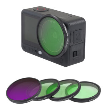 Fotga 4-in-1 Lens Filter Kit for DJI Osmo Action 6: MC-UV Protector + MC-CPL + 1/4 Black Mist + ND8 - Complete Set for Protection, Polarization, Diffusion & Motion Control
