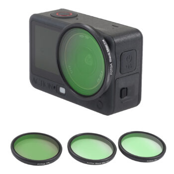 Fotga Multi-Coated 3-in-1 Filter Kit for DJI Osmo Action 6: UV Lens Protector + CPL Polarizer + 1/4 Black Mist Diffusion - Complete Set for Protection, Clarity & Cinematic Effects