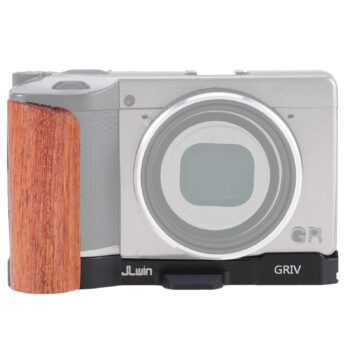 Fotga Lightweight Wooden L-Shape Side Hand Grip Handle Grip for Ricoh GRIV GR4 Digital Camera,Compatible Arca Swiss Tripod | 1/4"-20 and 3/8"-16 Mount for Tripod,Cold Shoe on Bottom