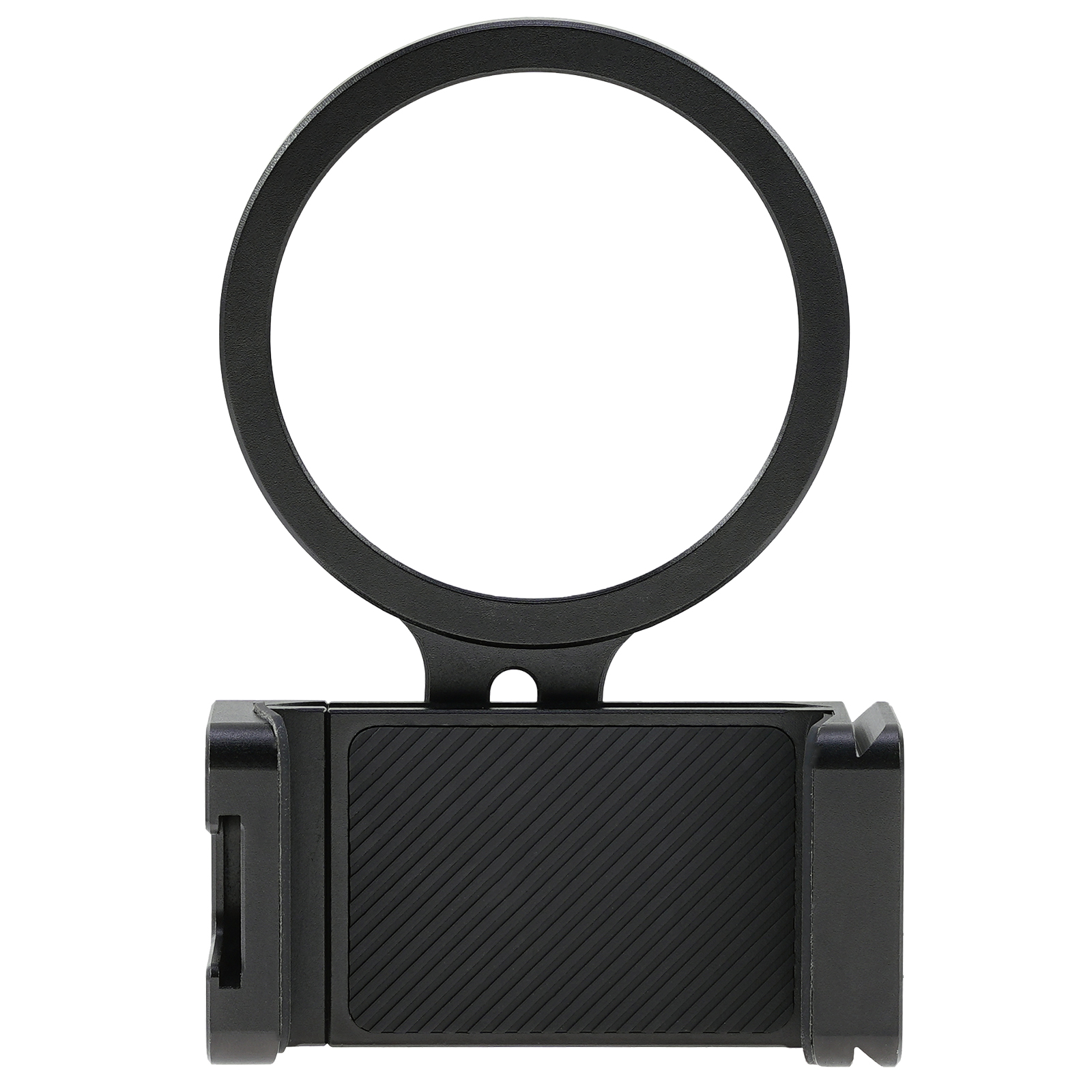 Fotga Universal Cell Phone Clamp Holder with 67mm Filter Adapter Ring for iPhone 17 16 15 14 Pro Max Samsung,Arca Swiss 1/4"-20 Tripod Plate,Cold Shoe for Mic Video Light,for Vlogging Live Stream