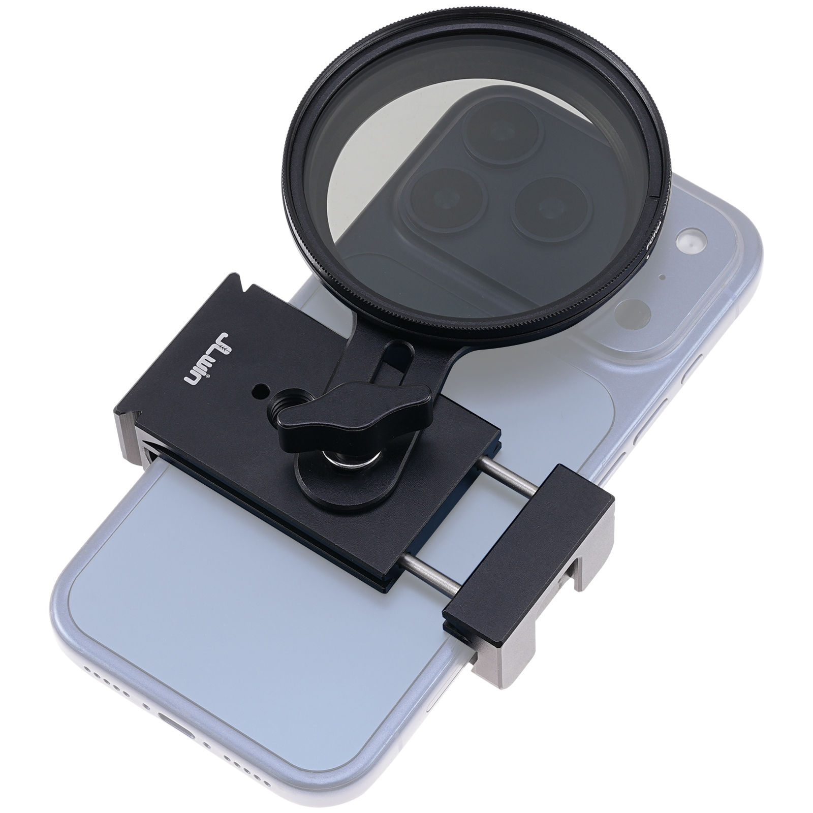 Fotga Universal Cell Phone Clamp Holder with 67mm Filter Adapter Ring for iPhone 17 16 15 14 Pro Max Samsung,Arca Swiss 1/4"-20 Tripod Plate,Cold Shoe for Mic Video Light,for Vlogging Live Stream