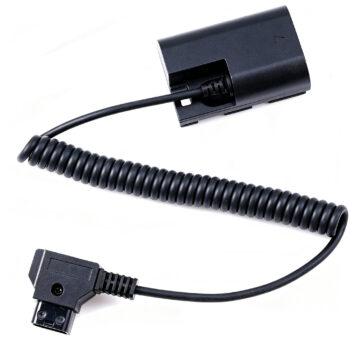 Fotga Coiled D-tap Power Adapter Cable + Decoded LP-E6 LP-E6P Dummy Battery DR-E6 DR-E6P for Canon EOS R6III R6V C50 R R5 II R5C R6 II R7 5DII 5DIII 5DIV 6D 6DII 70D 7D 7DII 80D 90D DSLR Camera